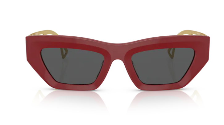 Versace 0VE4432U 538887 Red Dark grey Square Women's Sunglasses