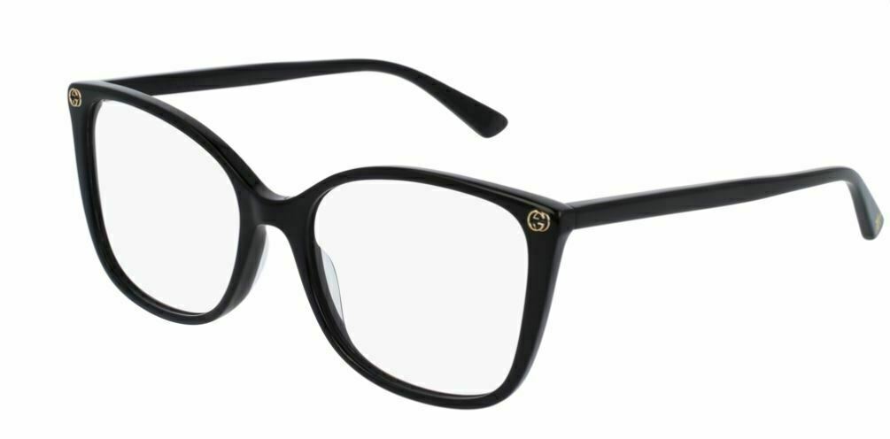 Gucci GG0026O 001 Black Cat-Eye Women's Eyeglasses