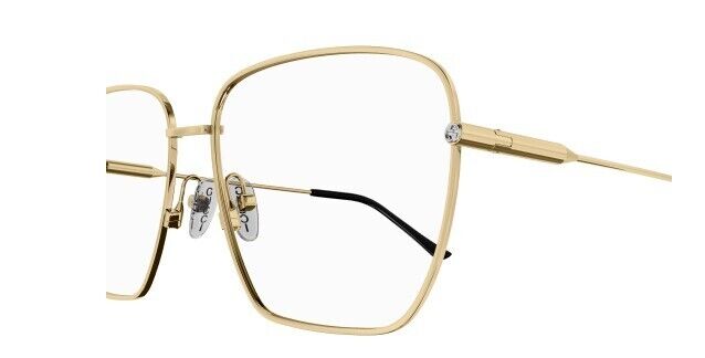 Gucci GG1414O 001 Gold Square Women's Eyeglasses
