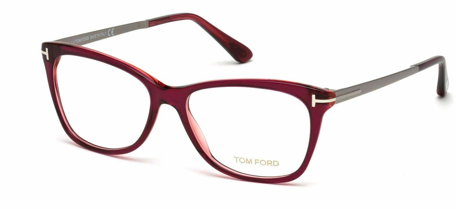 Tom Ford FT5353 075 Shiny Fuxia Eyeglasses