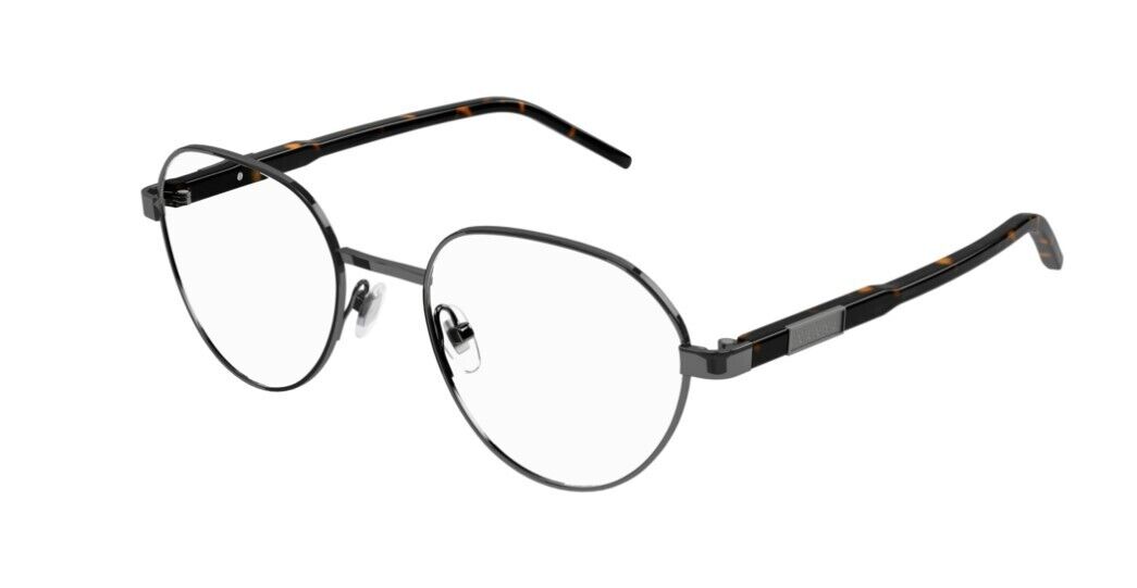 Gucci GG1162O 002 Silver Round Men's Eyeglasses