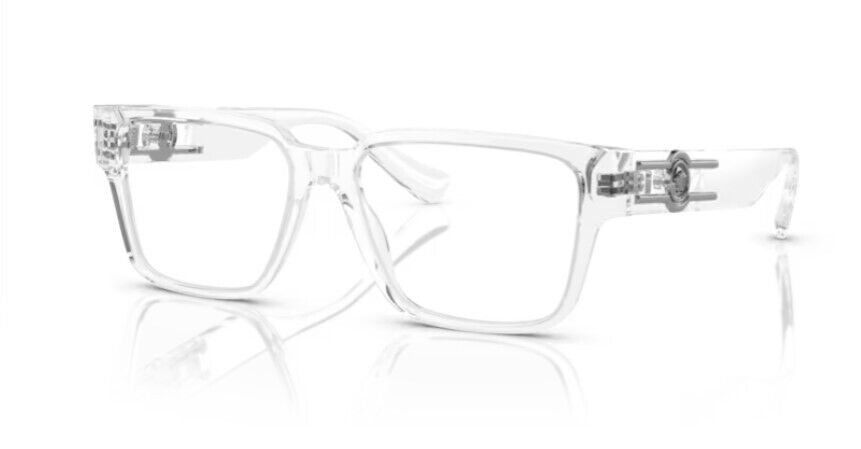 Versace  0VE3346F 148 Crystal/Clear Rectangle Men's Eyeglasses
