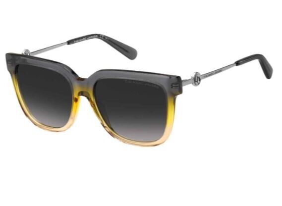 Marc Jacobs MARC-580/S 0XYO/9O Grey-Yellow/Grey Square Women's Sunglasses