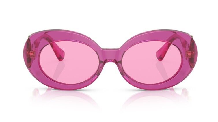 Versace 0VE4426BU 5334/5 Transparent fuxia/Fuchsia Oval Women's Sunglasses