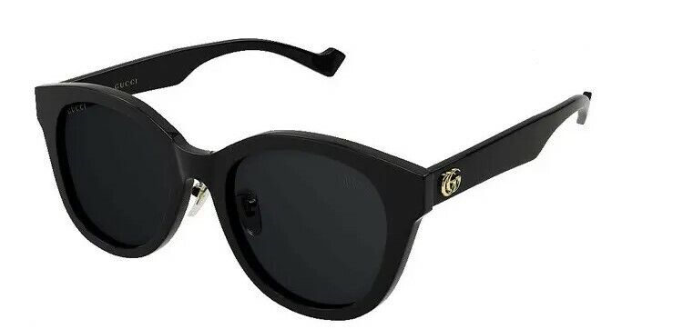 Gucci GG 1002SK-001 Black/Black Gray Full Rim Round Women Sunglasses