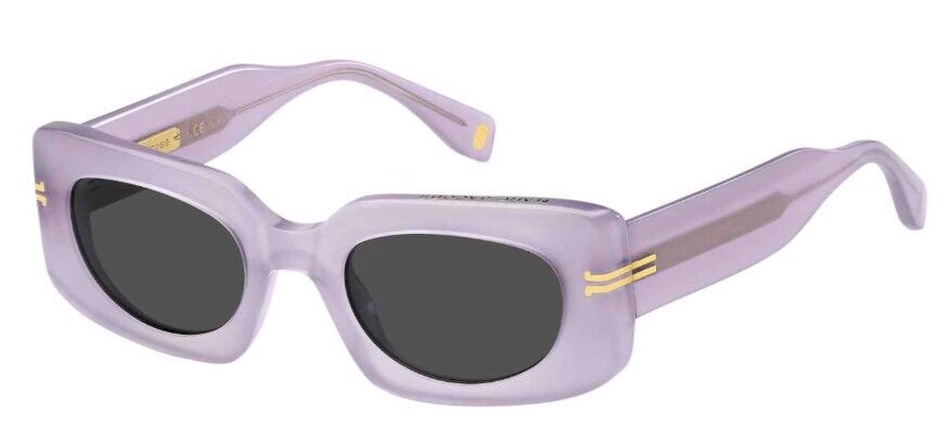 Marc Jacobs MJ-1075/S 0789-IR Lilac/Grey Rectangular Women's Sunglasses