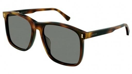Gucci GG 1041S-002 Havana Gray square Unisex Sunglasses