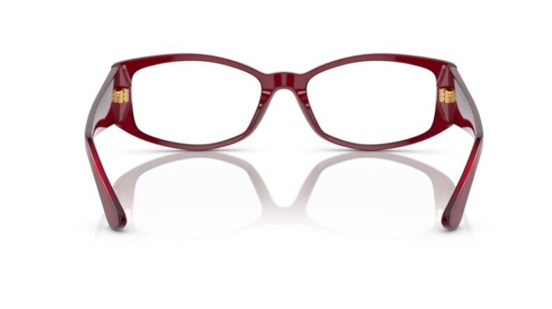 Versace 0VE3343 5430 - Bordeaux/Clear Soft Rectangle 52mm Women's Eyeglasses