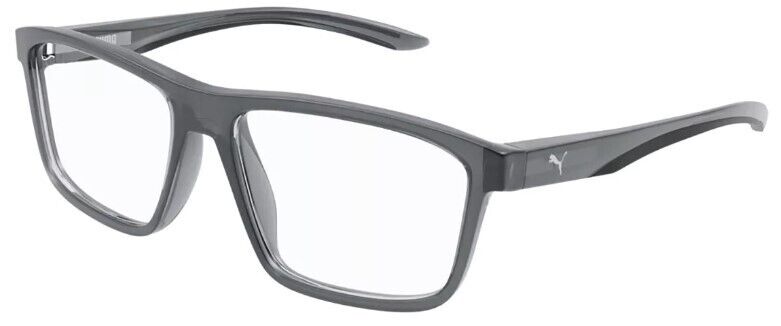 Puma PU0209O 006 Grey-Grey Rectangle Full-Rim Unisex  Eyeglasses