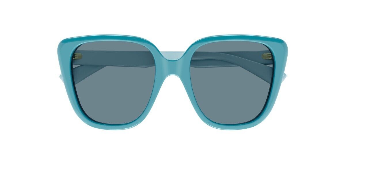 Gucci GG1169S 004 Light Blue-Blue/Blue Oversized Cat-Eye Women's Sunglasses