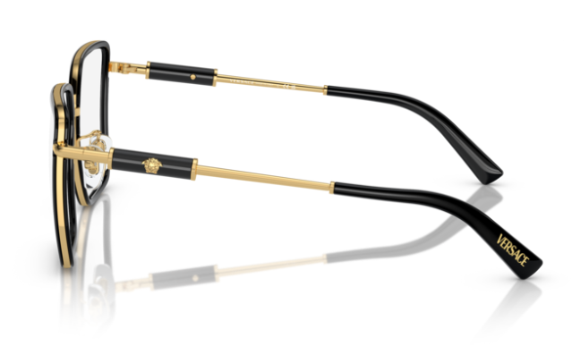 Versace VE1294D 1511 - Black 55 MM Square Women's Eyeglasses