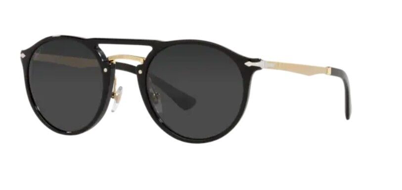Persol 0PO3264S 95/48 Black Gold/ Black Polarized Unisex Sunglasses