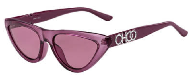 Jimmy Choo Sparks/G/S-08CQ/U1 Cherry Cat-Eye Women's Sunglasses