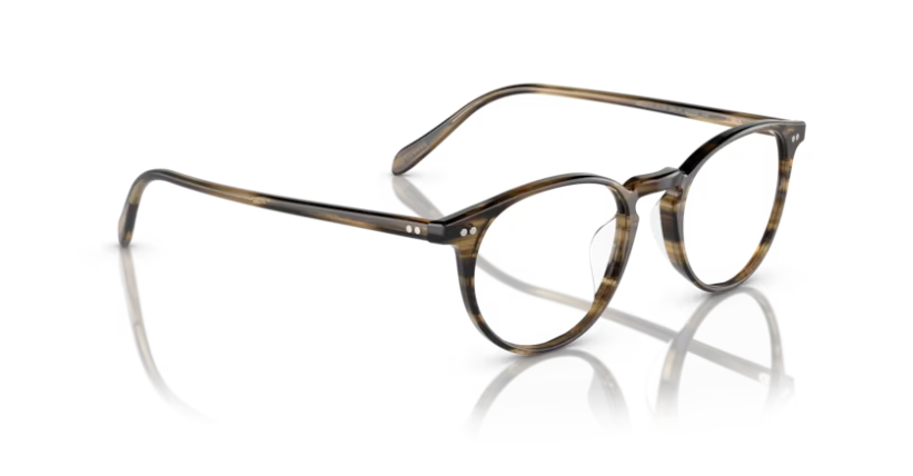 Oliver Peoples 0OV5004 Riley-r 1719 Olive smoke 45mm Round Men's Eyeglasses