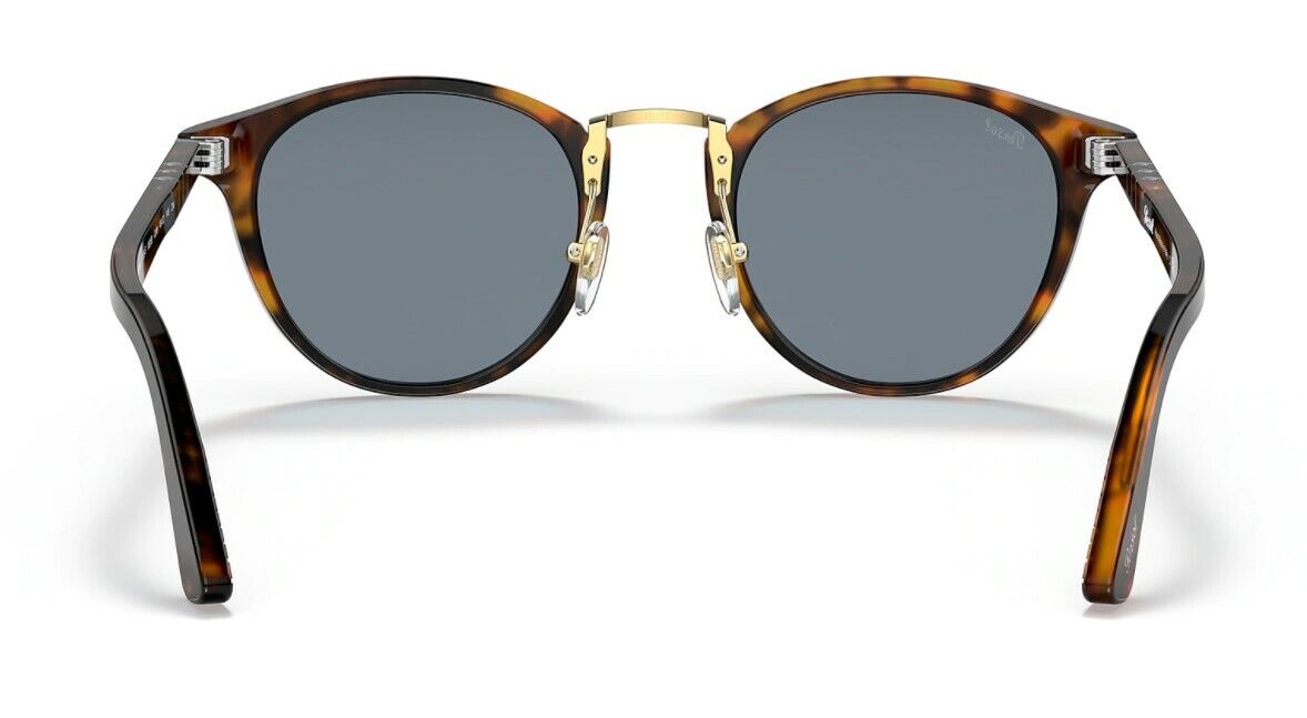 Persol 0PO 3108S 108/56 Caffe/Light Blue Men's Sunglasses