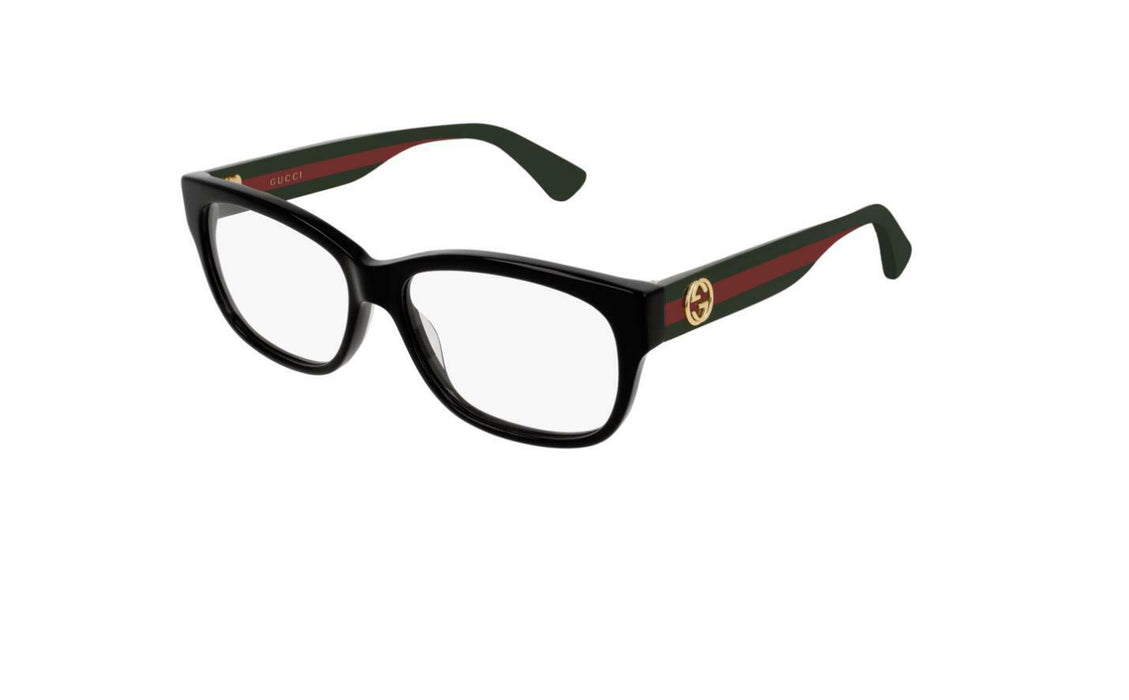 Gucci GG0278O 011 Black Multicolor Rectangular Women's Eyeglasses