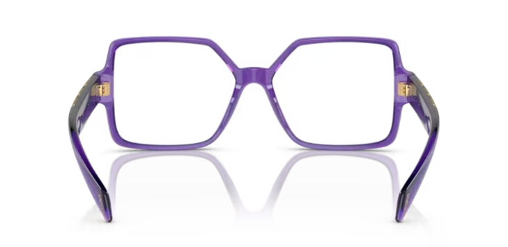 Versace 0VE3337 5408 Transparent violet Square Eye Women's Eyeglasses