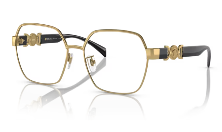 Versace VE1291D 1002 Gold Oval Women's Eyeglasses