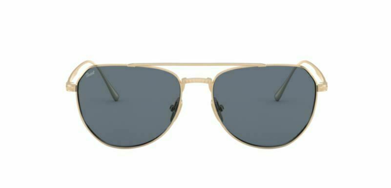 Persol 0PO5003ST 800056 Gold/Light Blue Sunglasses