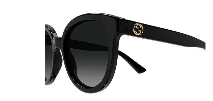 Gucci GG1315S 002 Black/Grey Polarized Cat Eye Women's Sunglasses