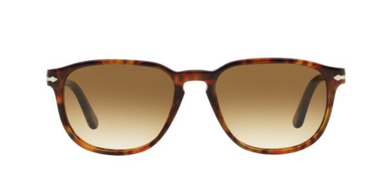 Persol 0PO3019S 108/51 Caffe Havana/ Brown Gradient Square Men's Sunglasses