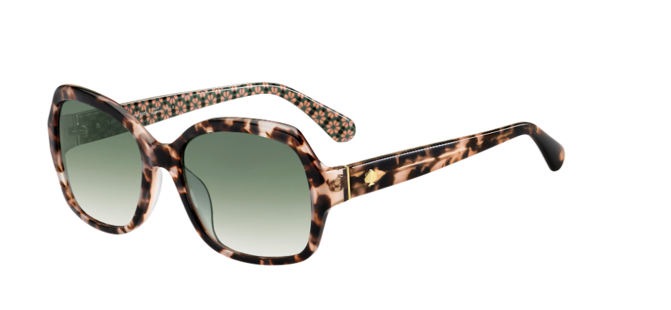 Kate Spade Amberlynn/S 0MAP/9K Havana Pattern Pink/Green Sunglasses