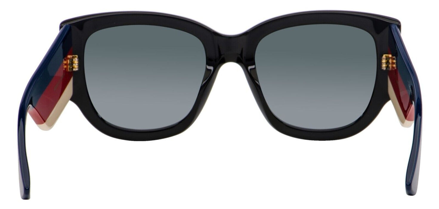 Gucci GG0276S 001 Black Multicolor/Grey Gradient Rectangular Women's Sunglasses