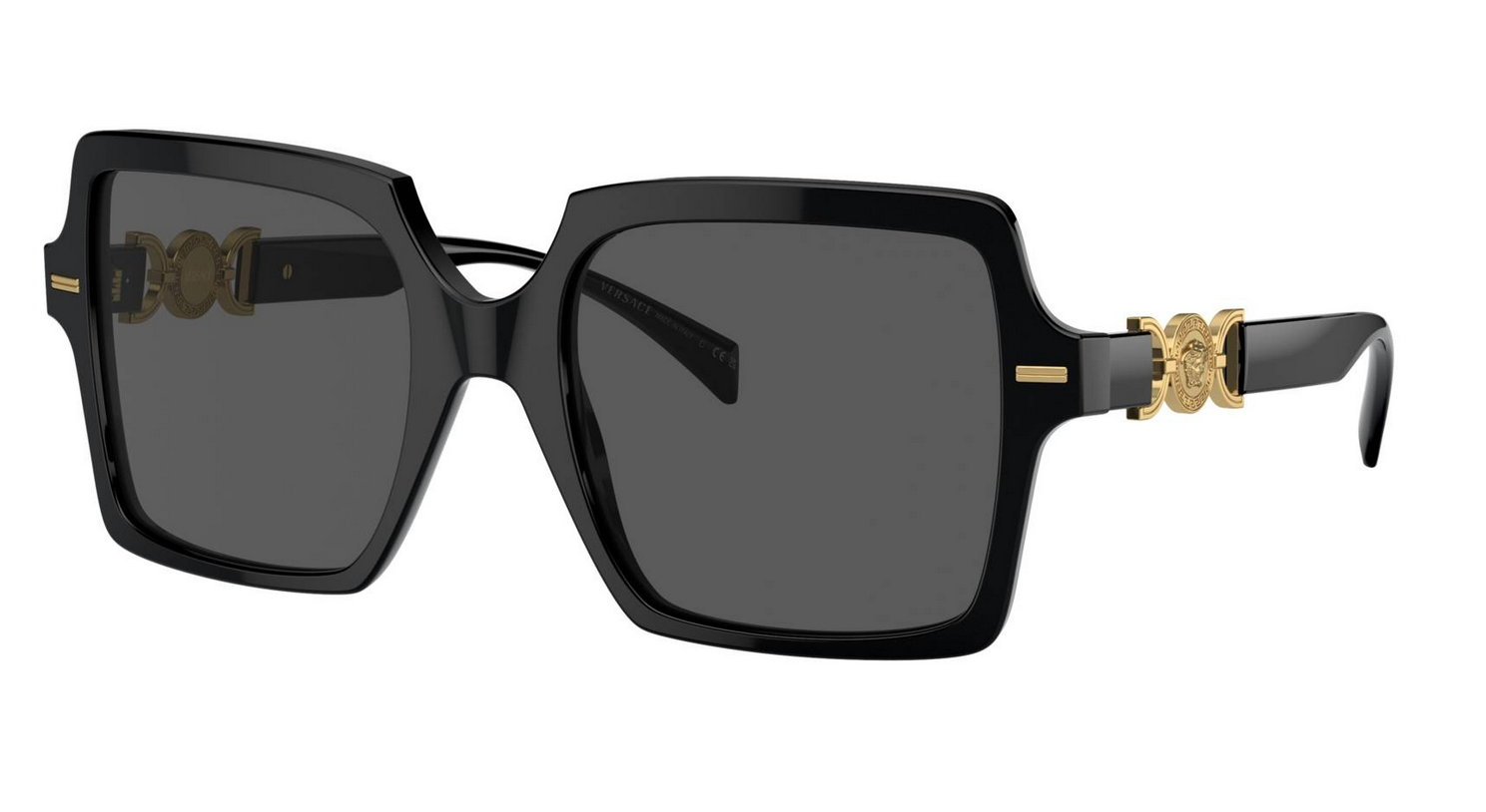 Versace VE4441 GB1/87 Black/Dark Grey Square 55mm Women's Sunglasses