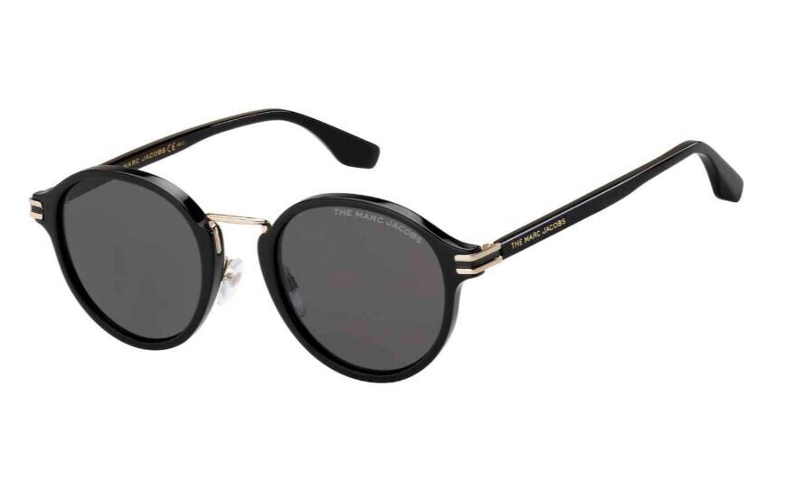 Marc Jacobs MARC-533/S 02M2/IR Black-Gold/Grey Men's Sunglasses