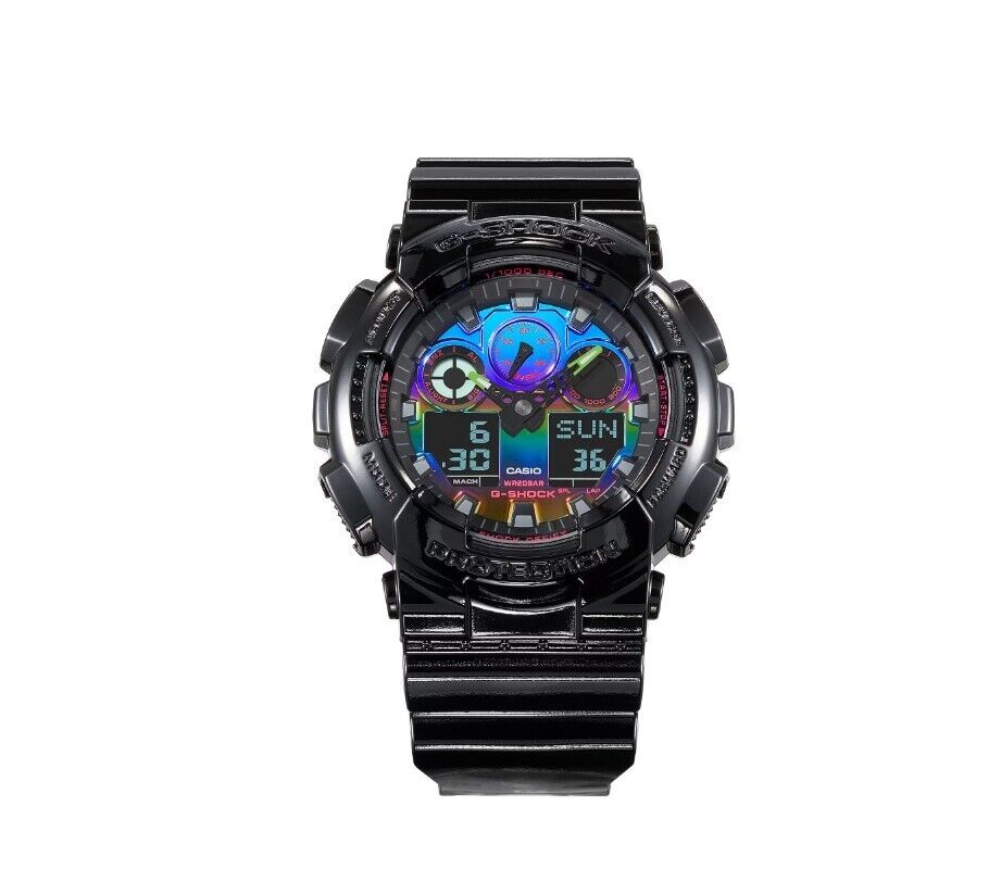 Casio G-Shock Analog Digital GA-100 Series Men's Watch GA100RGB-1A