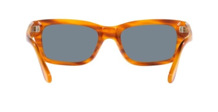 Persol 0PO3301S 960/56 Striped Brown/Light Blue Rectangle Men's Sunglasses