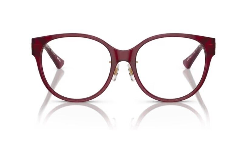 Versace 0VE3351D 5430 Transparent Bordeaux/ Clear Oval Shaped Women's Sunglasses