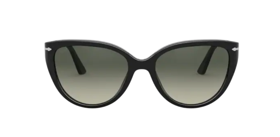 Persol 0PO 3251S 95/71 Black/Gray Gradient Butterfly Woman Sunglasses
