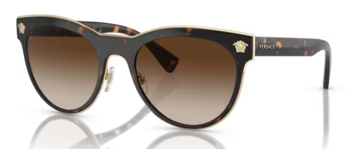 Versace 0VE2198 125213 Havana/Brown Gradient 54mm Women's Sunglasses
