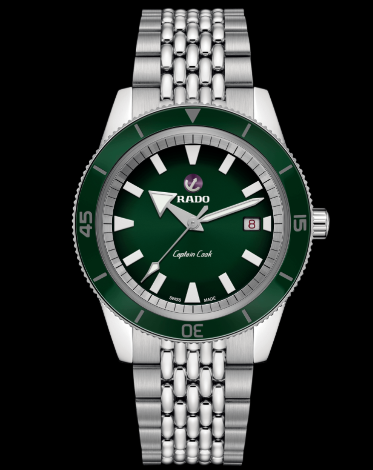 Rado Captain Cook Automatic Green Dial Stainless Men Watch R32505313
