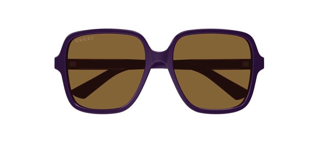 Gucci GG1189S 005 Violet/Brown Oversized Square Women's Sunglasses