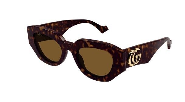 Gucci GG 1412S 002 Havana/Brown Cat Eye Women's Sunglasses