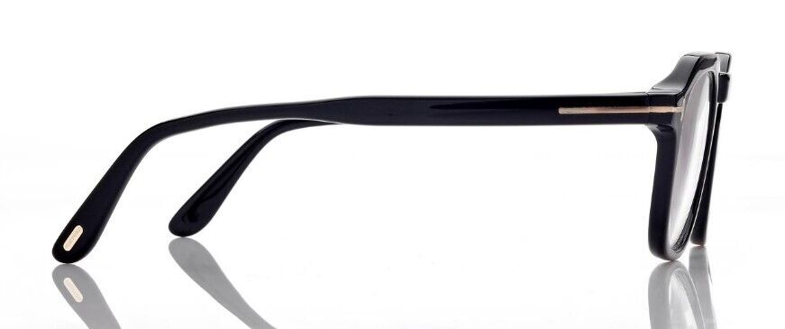 Tom Ford FT5836-B 001 Shiny Black/Blue Block Unisex Eyeglasses