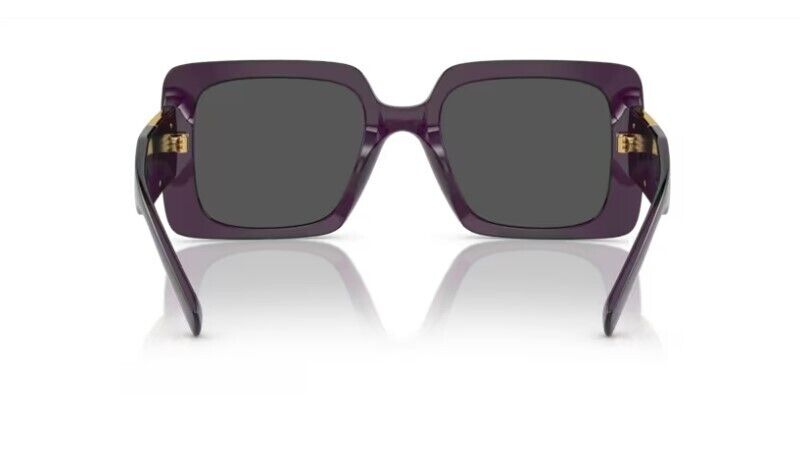 Versace 0VE4405 538487 Purple/ Dark Grey Wide Rectangle Women's Sunglasses