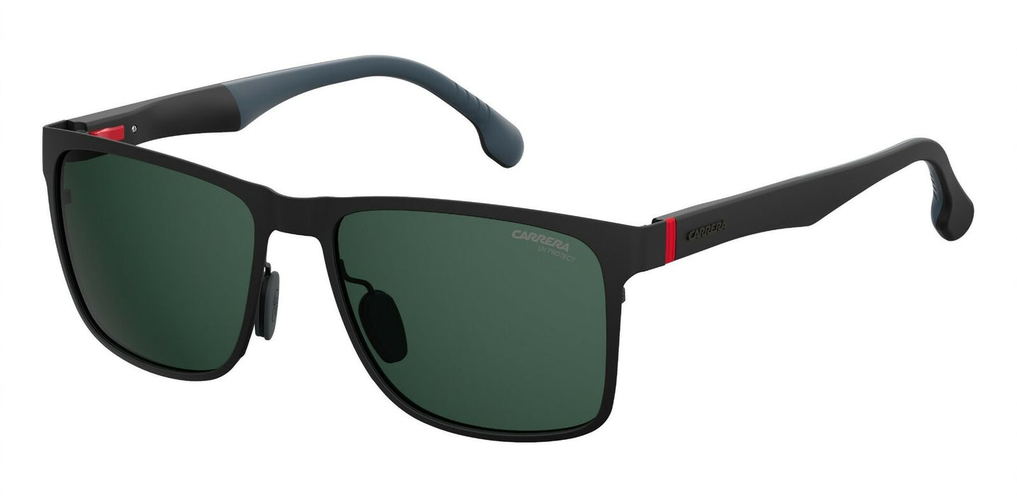 Carrera 8026/S 0003/QT Matte Black/Green Sunglasses