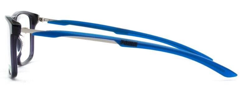 Puma PU0337O 002 Blue-Gunmetal Rectangular Full-Rim Unisex  Eyeglasses