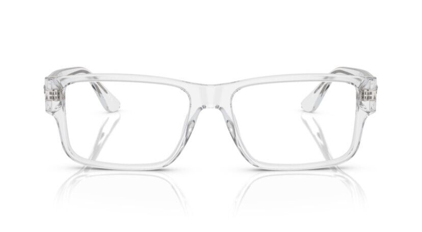 Versace 0VE3342 148 Crystal/Clear Rectangle 57mm Men's Eyeglasses