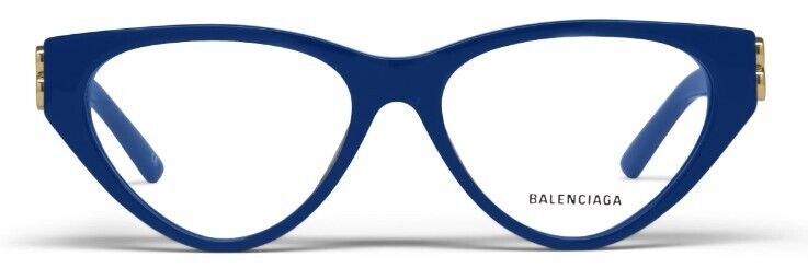 Balenciaga BB0172O 004 Blue/Blue Cat-Eye Full-Rim Women's Eyeglasses