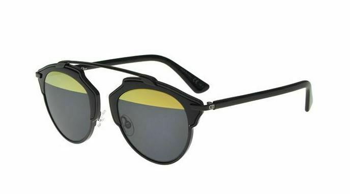New Christian Dior SO REAL B0Y/T1 A black/dark grey yellow  Sunglasses