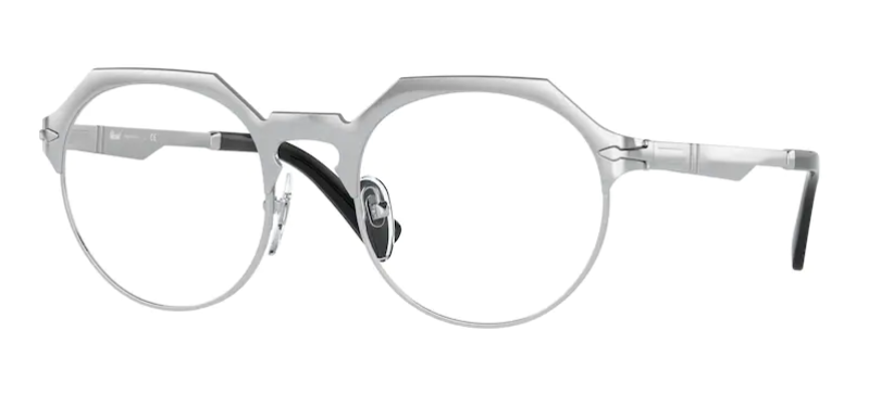 Persol 0PO2488V 1114 Silver/Black Unisex Eyeglasses