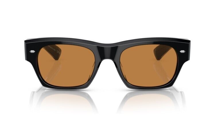 Oliver Peoples 0OV5514SU Kasdan 149253 Black/Cognac Orange Unisex Sunglasses