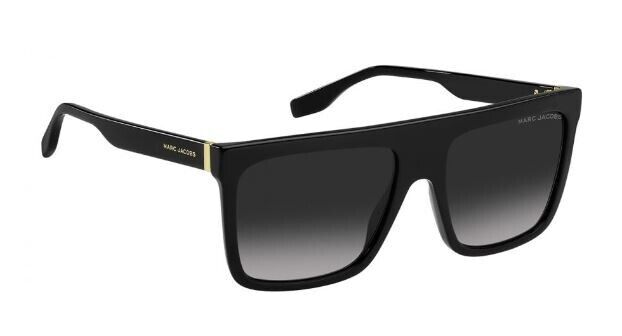 Marc Jacobs MARC-639/S 0807/9O Black/Grey Gradient Rectangle Men's Sunglasses