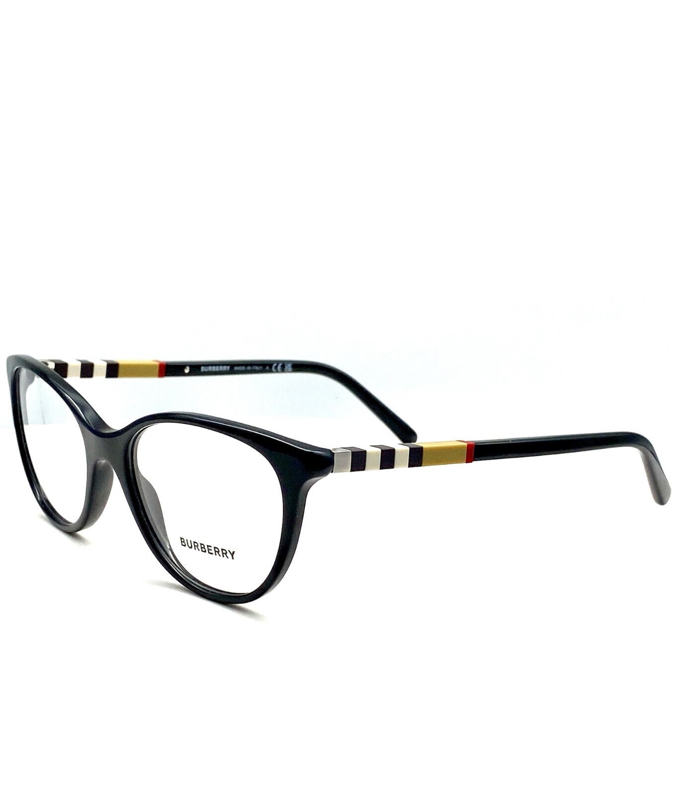 Burberry BE2205 3001 Black Full-Rim Cat-Eye Women's Eyeglasses