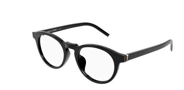 Saint Laurent SL M122/F-001 Black/Transparent Round Women's Eyeglasses