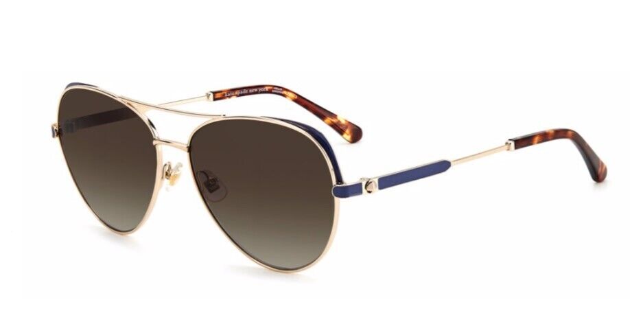 Kate Spade Katalina/G/S 0LKS/HA Gold/Brown Gradient Oval Women's Sunglasses